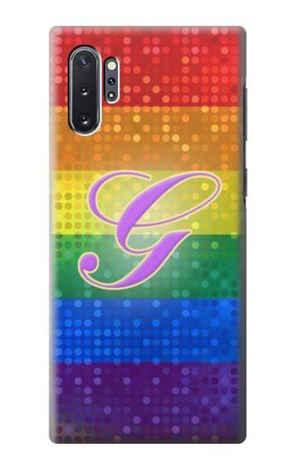 S2899 レインボーLGBTゲイプライド旗 Rainbow LGBT Gay Pride Flag Samsung Galaxy Note 10 Plus バックケース、フリップケース・カバー