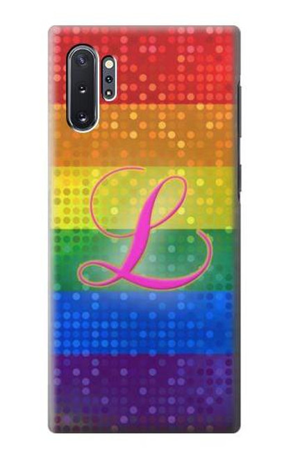 S2900 レインボーLGBTレズビアンプライド旗 Rainbow LGBT Lesbian Pride Flag Samsung Galaxy Note 10 Plus バックケース、フリップケース・カバー
