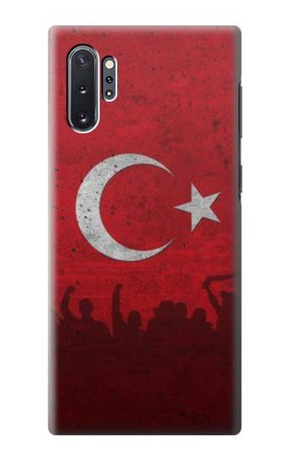 S2991 七面鳥サッカー Turkey Football Soccer Flag Samsung Galaxy Note 10 Plus バックケース、フリップケース・カバー