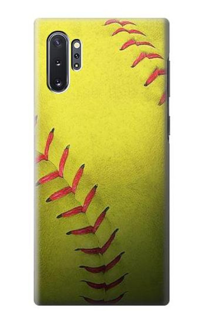 S3031 黄色のソフトボール Yellow Softball Ball Samsung Galaxy Note 10 Plus バックケース、フリップケース・カバー