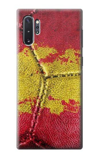 S3315 スペインの旗ビンテージフットボールのグラフィック Spain Flag Vintage Football Graphic Samsung Galaxy Note 10 Plus バックケース、フリップケース・カバー