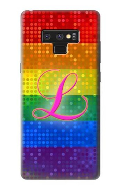 S2900 レインボーLGBTレズビアンプライド旗 Rainbow LGBT Lesbian Pride Flag Note 9 Samsung Galaxy Note9 バックケース、フリップケース・カバー