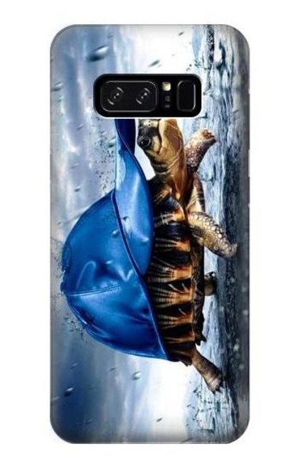 S0084 雨でかめ Turtle in the Rain Note 8 Samsung Galaxy Note8 バックケース、フリップケース・カバー