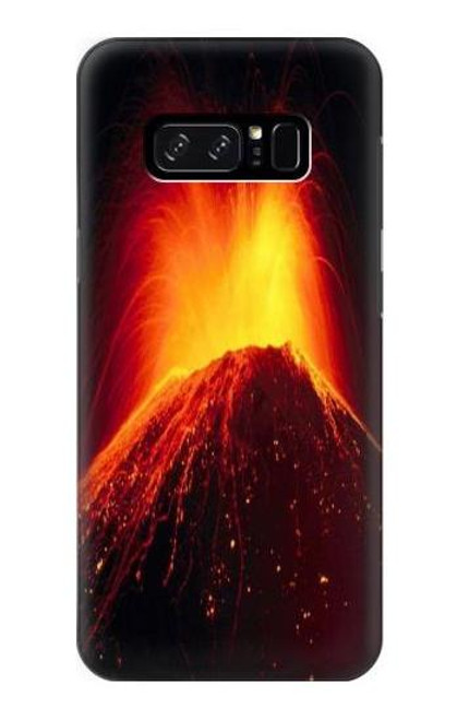 S0745 火山の溶岩 Volcano Lava Note 8 Samsung Galaxy Note8 バックケース、フリップケース・カバー