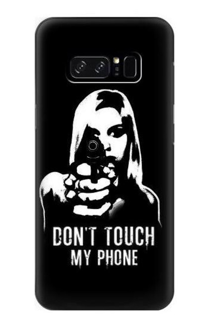 S2518 私の携帯電話を触るな Do Not Touch My Phone Note 8 Samsung Galaxy Note8 バックケース、フリップケース・カバー