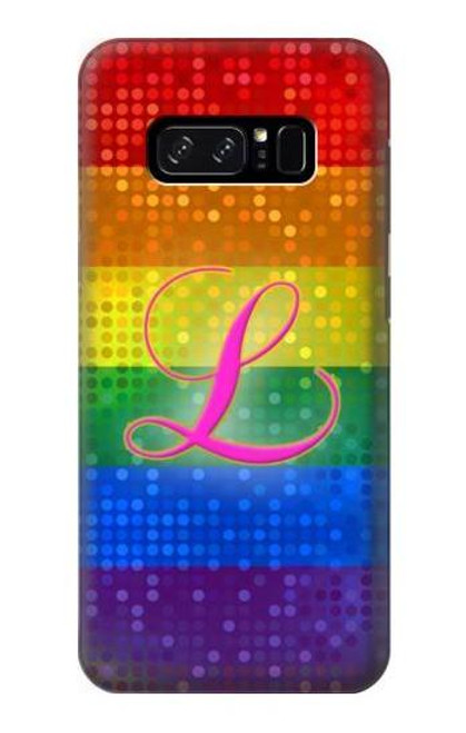 S2900 レインボーLGBTレズビアンプライド旗 Rainbow LGBT Lesbian Pride Flag Note 8 Samsung Galaxy Note8 バックケース、フリップケース・カバー