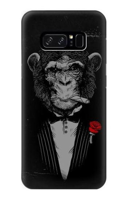 S3167 面白いマフィア猿 Funny Gangster Mafia Monkey Note 8 Samsung Galaxy Note8 バックケース、フリップケース・カバー