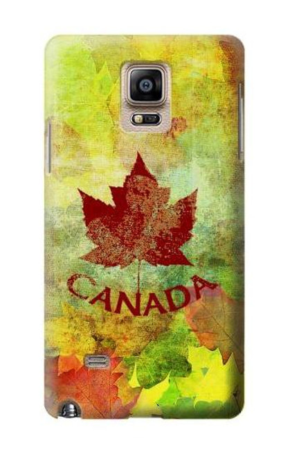 S2523 カナダ秋のメープルリーフ Canada Autumn Maple Leaf Samsung Galaxy Note 4 バックケース、フリップケース・カバー