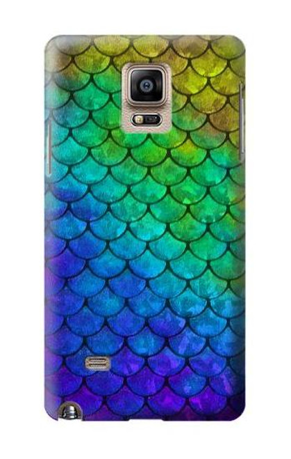 S2930 人魚のスケール Mermaid Fish Scale Samsung Galaxy Note 4 バックケース、フリップケース・カバー