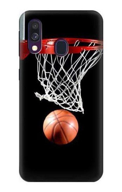 S0066 バスケットボール Basketball Samsung Galaxy A40 バックケース、フリップケース・カバー