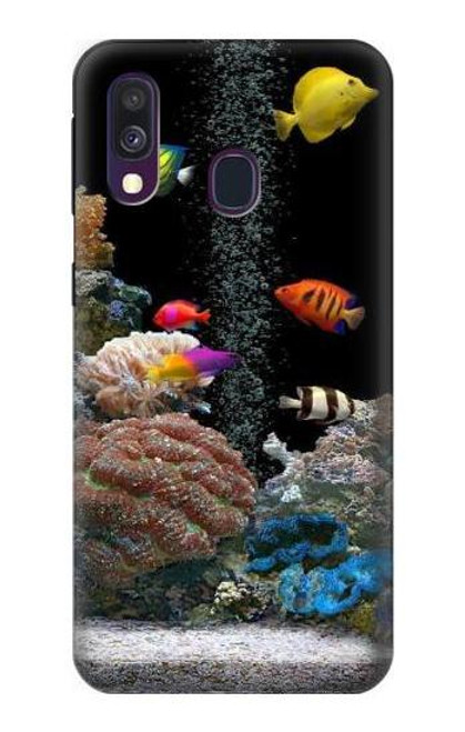S0226 水族館 Aquarium Samsung Galaxy A40 バックケース、フリップケース・カバー