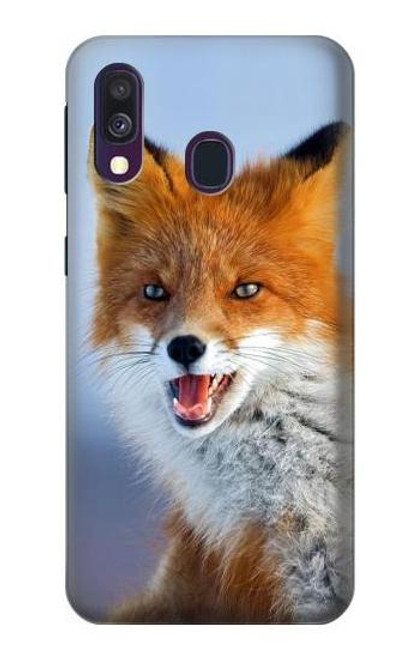 S0417 狐 Fox Samsung Galaxy A40 バックケース、フリップケース・カバー