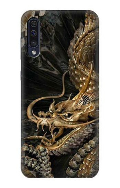 S0426 ゴールドドラゴン Gold Dragon Samsung Galaxy A50 バックケース、フリップケース・カバー