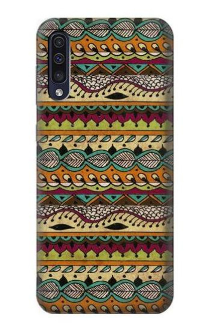 S2860 アステカ ヒッピー柄 Aztec Boho Hippie Pattern Samsung Galaxy A70 バックケース、フリップケース・カバー