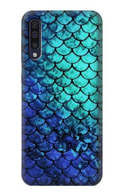 S3047 緑人魚のスケール Green Mermaid Fish Scale Samsung Galaxy A70 バックケース、フリップケース・カバー