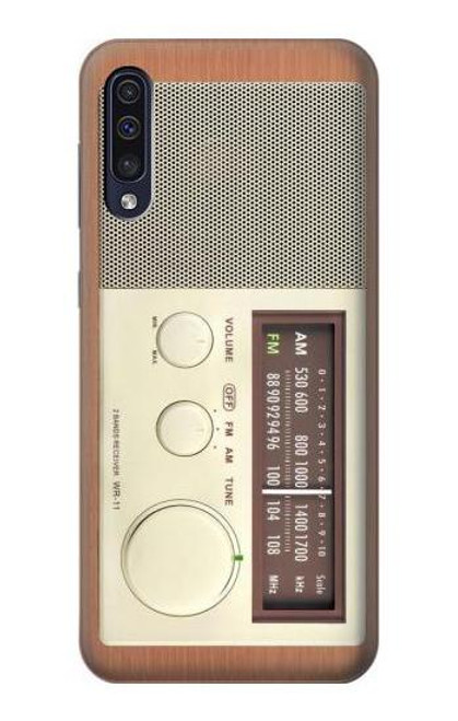 S3165 FM AM木レシーバーグラフィック FM AM Wooden Receiver Graphic Samsung Galaxy A70 バックケース、フリップケース・カバー