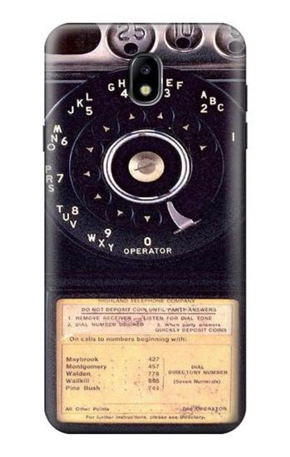 S0086 ヴィンテージ 公衆電話 Payphone Vintage Samsung Galaxy J7 (2018) バックケース、フリップケース・カバー