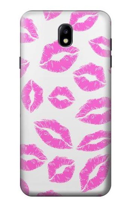 S2214 ピンクの唇のキス Pink Lips Kisses Samsung Galaxy J7 (2018) バックケース、フリップケース・カバー
