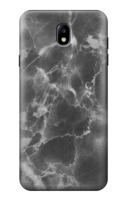 S2526 ブラックマーブルグラフィックプリント Black Marble Graphic Printed Samsung Galaxy J7 (2018) バックケース、フリップケース・カバー