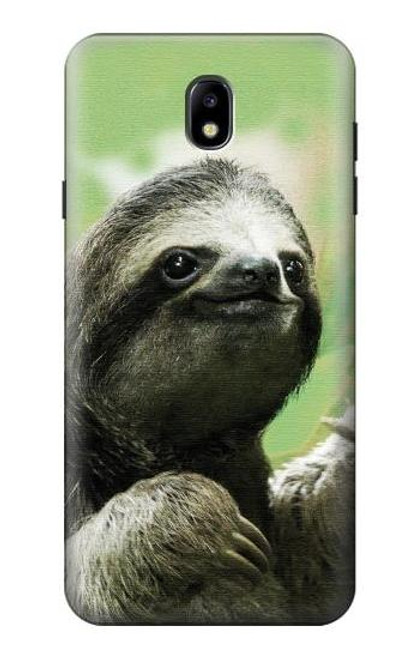 S2708 笑顔のナマケ Smiling Sloth Samsung Galaxy J7 (2018) バックケース、フリップケース・カバー