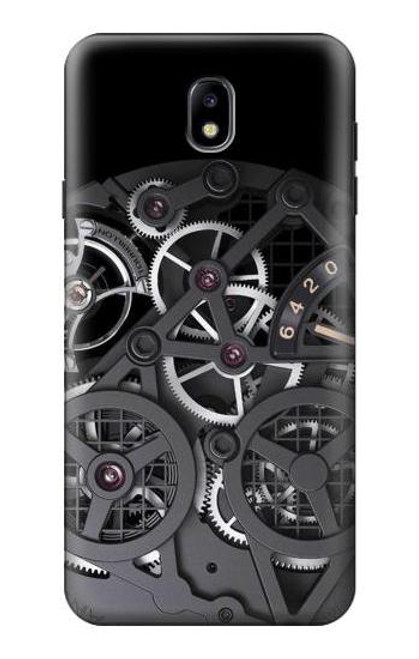 S3176 時計の中 Inside Watch Black Samsung Galaxy J7 (2018) バックケース、フリップケース・カバー