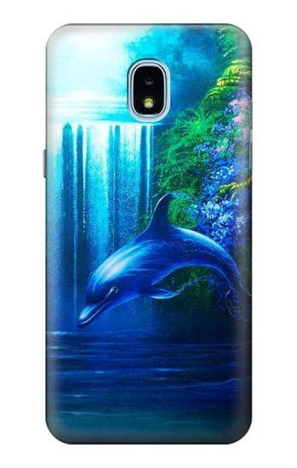 S0385 イルカ Dolphin Samsung Galaxy J3 (2018) バックケース、フリップケース・カバー