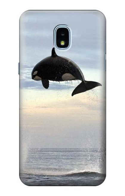 S1349 シャチ Killer whale Orca Samsung Galaxy J3 (2018) バックケース、フリップケース・カバー