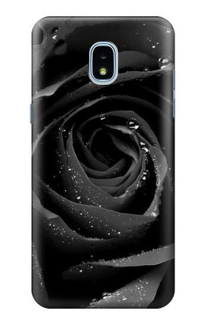 S1598 黒バラ Black Rose Samsung Galaxy J3 (2018) バックケース、フリップケース・カバー