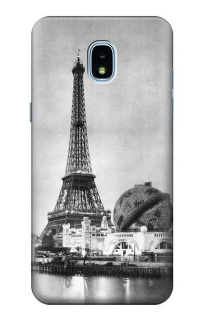 S2350 古いパリエッフェル塔 Old Paris Eiffel Tower Samsung Galaxy J3 (2018) バックケース、フリップケース・カバー