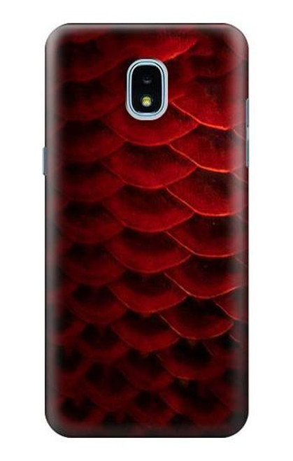 S2879 レッドアロワナのスケール Red Arowana Fish Scale Samsung Galaxy J3 (2018) バックケース、フリップケース・カバー