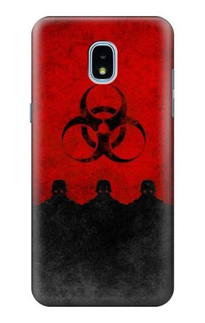 S2917 バイオハザードウイルスの警告 Biohazards Virus Red Alert Samsung Galaxy J3 (2018) バックケース、フリップケース・カバー