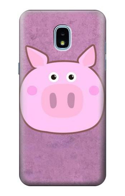 S3269 豚の漫画 Pig Cartoon Samsung Galaxy J3 (2018) バックケース、フリップケース・カバー