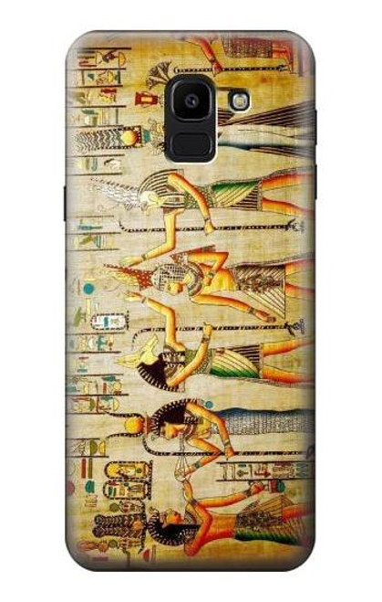 S0272 ウォールアート エジプト壁画 Egypt Wall Art Samsung Galaxy J6 (2018) バックケース、フリップケース・カバー