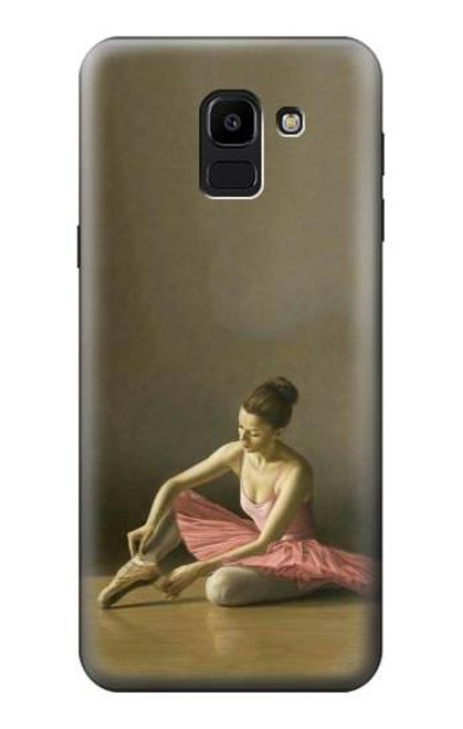 S1241 バレエ Ballet Samsung Galaxy J6 (2018) バックケース、フリップケース・カバー