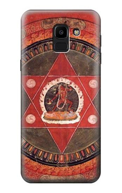 S2464 チベットのマンダラ Tibetan Mandala of the Naropa Tradition Samsung Galaxy J6 (2018) バックケース、フリップケース・カバー