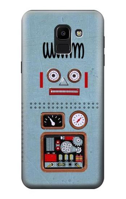 S3040 レトロロボット玩具 Retro Robot Toy Samsung Galaxy J6 (2018) バックケース、フリップケース・カバー