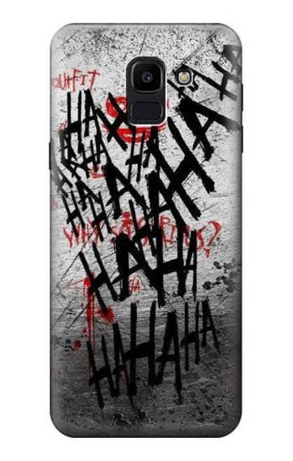 S3073 ジョーカー ハハハ・ブラッド・スプラッシュ Joker Hahaha Blood Splash Samsung Galaxy J6 (2018) バックケース、フリップケース・カバー