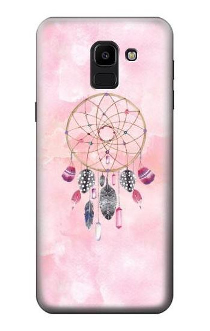 S3094 ドリームキャッチャー 水彩 Dreamcatcher Watercolor Painting Samsung Galaxy J6 (2018) バックケース、フリップケース・カバー