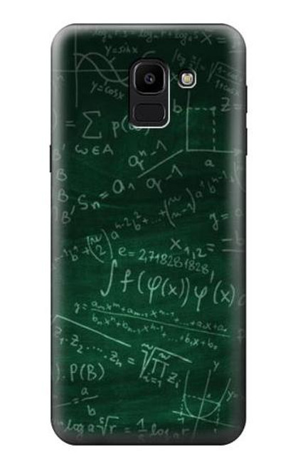 S3190 数式フォーミュラグリーンボード Math Formula Greenboard Samsung Galaxy J6 (2018) バックケース、フリップケース・カバー