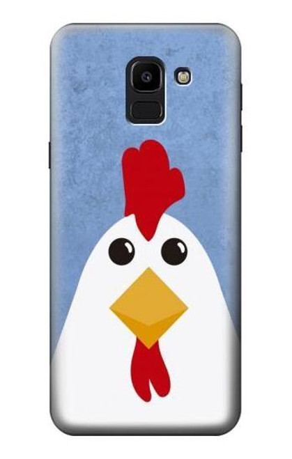 S3254 鶏の漫画 Chicken Cartoon Samsung Galaxy J6 (2018) バックケース、フリップケース・カバー