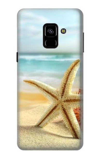 S1117 ビーチのヒトデ Starfish on the Beach Samsung Galaxy A8 (2018) バックケース、フリップケース・カバー