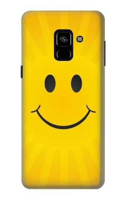 S1146 スマイル黄色の日 Yellow Sun Smile Samsung Galaxy A8 (2018) バックケース、フリップケース・カバー