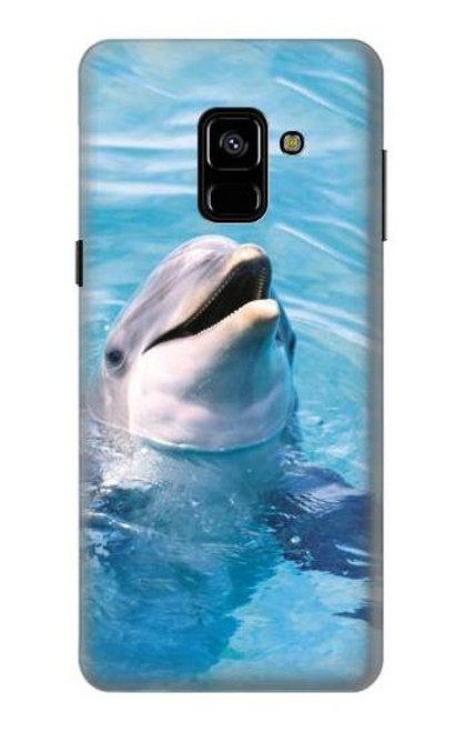 S1291 イルカ Dolphin Samsung Galaxy A8 (2018) バックケース、フリップケース・カバー