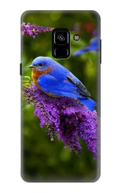 S1565 幸福の青い鳥 ブルーバード Bluebird of Happiness Blue Bird Samsung Galaxy A8 (2018) バックケース、フリップケース・カバー