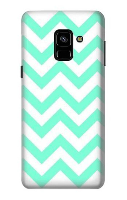 S1723 ミントシェブロンジグザグ Mint Chevron Zigzag Samsung Galaxy A8 (2018) バックケース、フリップケース・カバー
