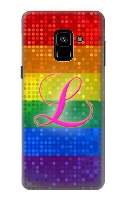 S2900 レインボーLGBTレズビアンプライド旗 Rainbow LGBT Lesbian Pride Flag Samsung Galaxy A8 (2018) バックケース、フリップケース・カバー