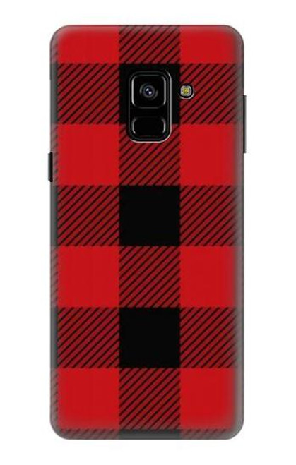 S2931 レッドバッファローチェック柄 Red Buffalo Check Pattern Samsung Galaxy A8 (2018) バックケース、フリップケース・カバー