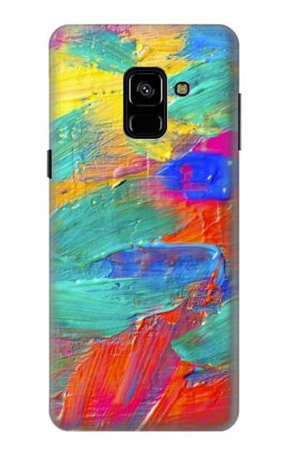 S2942 ブラシ絵画 Brush Stroke Painting Samsung Galaxy A8 (2018) バックケース、フリップケース・カバー
