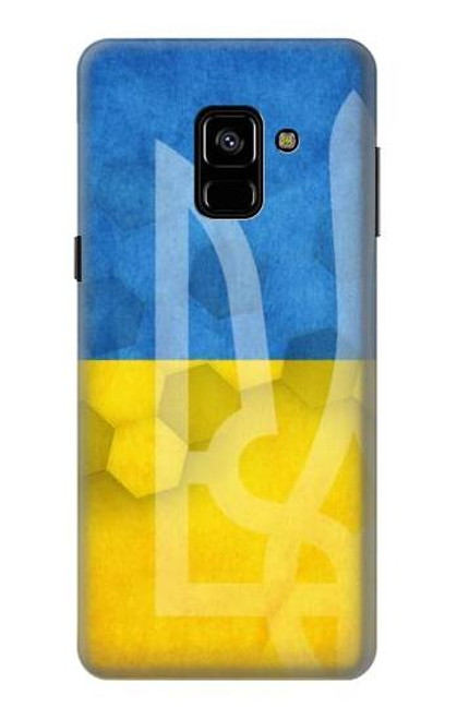 S3006 ウクライナサッカー Ukraine Football Soccer Flag Samsung Galaxy A8 (2018) バックケース、フリップケース・カバー