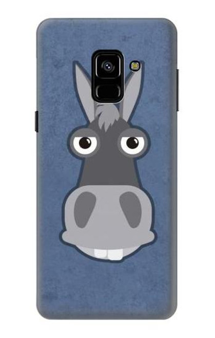 S3271 ロバの漫画 Donkey Cartoon Samsung Galaxy A8 (2018) バックケース、フリップケース・カバー